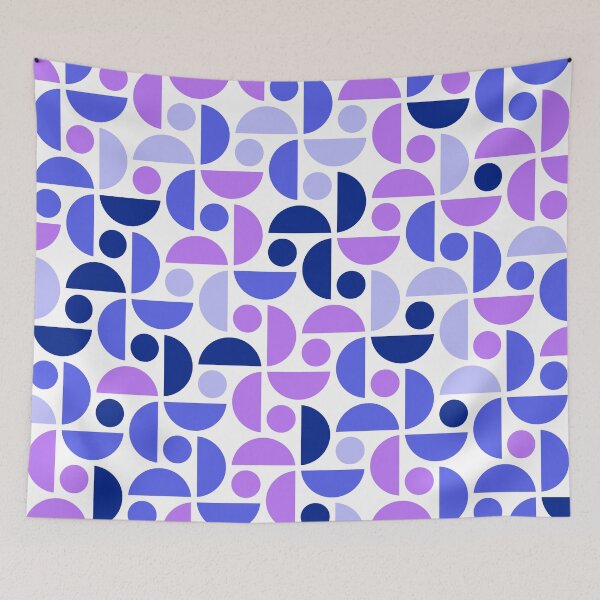 Item preview, Repeated asymmetrical pattern in bright neon color palette with geometric elements designed and sold by acidmit.