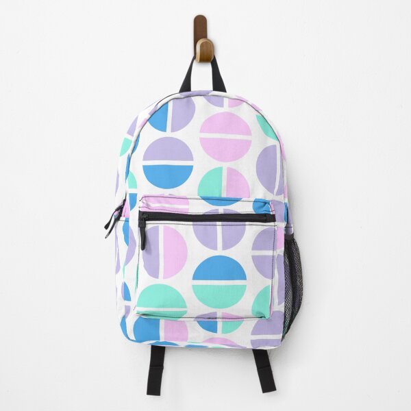 Item preview, Geometric elements in bright neon color palette in repeated asymmetrical mosaic designed and sold by acidmit.