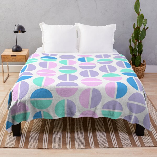 Item preview, Geometric elements in bright neon color palette in repeated asymmetrical mosaic designed and sold by acidmit.