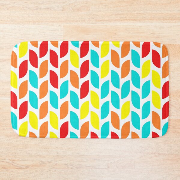 Item preview, Geometric elements in repeated asymmetrical mosaic in bright neon color palette designed and sold by acidmit.