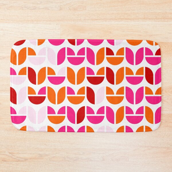 Item preview, Repeated asymmetrical mosaic with geometric elements in bright neon color palette designed and sold by acidmit.