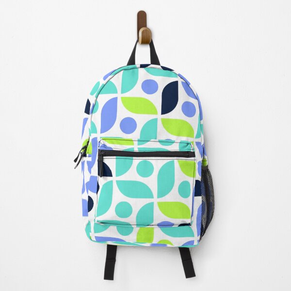 Item preview, Repeated asymmetrical mosaic in bright neon color palette with geometric elements designed and sold by acidmit.