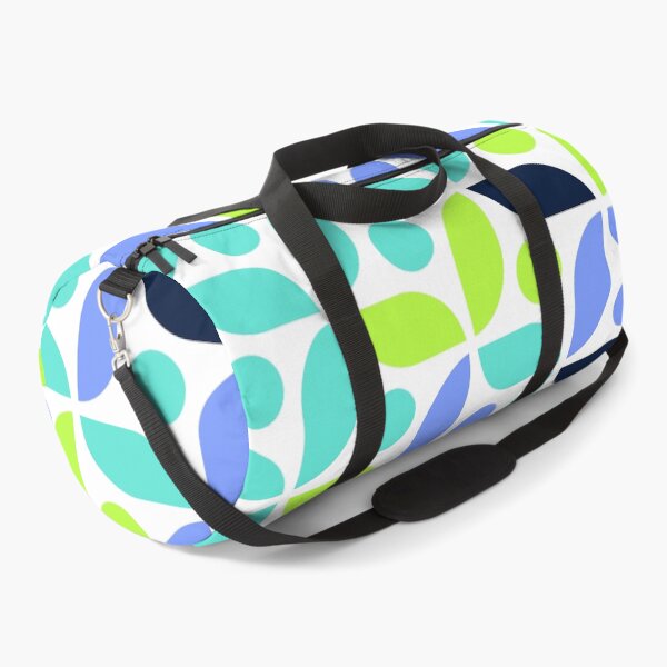 Item preview, Repeated asymmetrical mosaic in bright neon color palette with geometric elements designed and sold by acidmit.