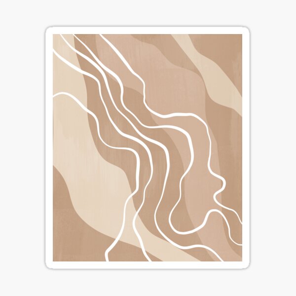 Minimal Abstract organic Sticker