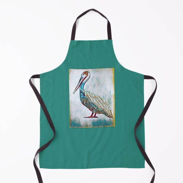 Item preview, Pelican in cheerful rainbow colors in artistic form designed and sold by Pelikancrazy.