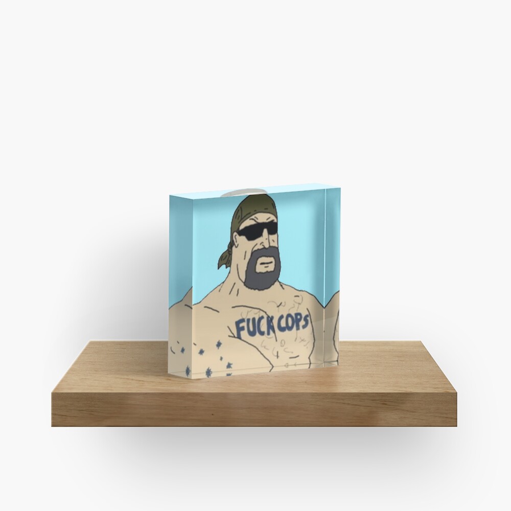 Mike Nolan F Cops Acrylic Block