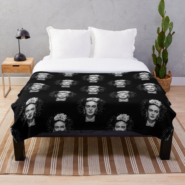 Item preview, Frida Kahlo mosaic, flowers, black and white designed and sold by Adriana C (All about Frida).