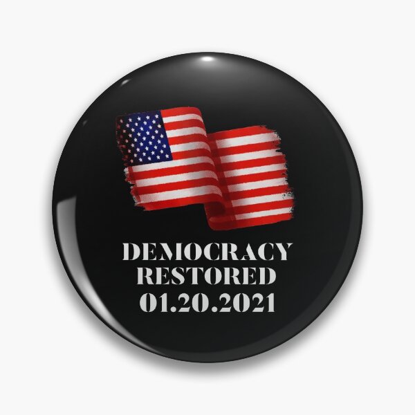 Item preview, Democracy Restored 2021, Inauguration Day Commemorative Sovenir Gift designed and sold by DiscGolfTees.