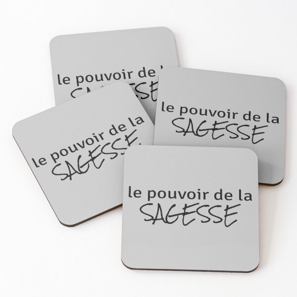 Item preview, Pouvoir de la Sagesse (in French) on gray background designed and sold by ZenNature.