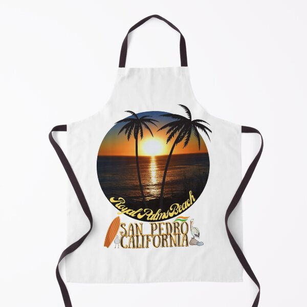 Item preview, San Pedro California Sunset Royal Palms Beach Merch White designed and sold by concettaellis.