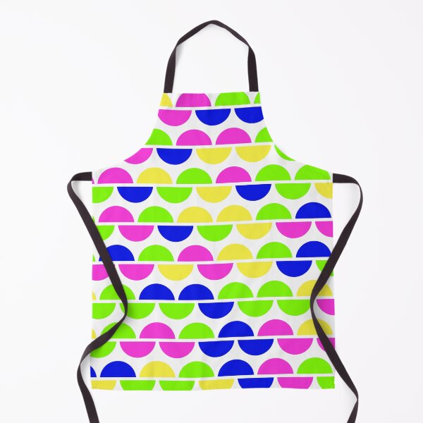 Item preview, Geometric elements in bright neon color palette in repeated asymmetrical ornament designed and sold by acidmit.
