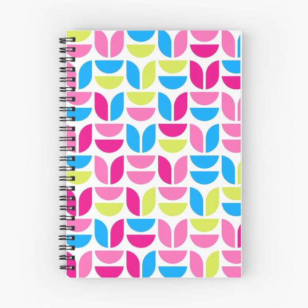 Item preview, Geometric elements in repeated asymmetrical ornament in bright neon color palette designed and sold by acidmit.