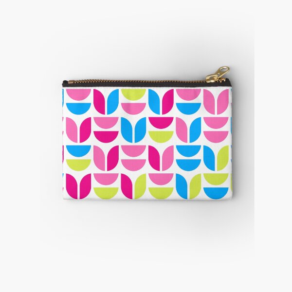 Item preview, Geometric elements in repeated asymmetrical ornament in bright neon color palette designed and sold by acidmit.
