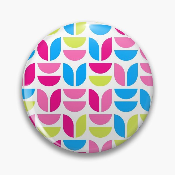 Artikelvorschau, Geometric elements in repeated asymmetrical ornament in bright neon color palette entworfen und verkauft von acidmit.