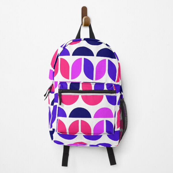 Item preview, Repeated asymmetrical ornament with geometric elements in bright neon color palette designed and sold by acidmit.