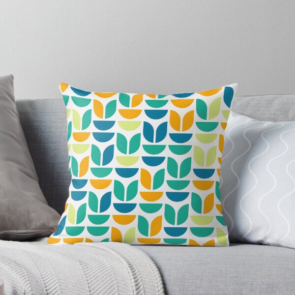 Item preview, Repeated asymmetrical ornament in bright neon color palette with geometric elements designed and sold by acidmit.