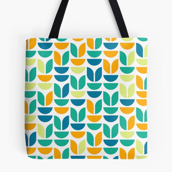 Item preview, Repeated asymmetrical ornament in bright neon color palette with geometric elements designed and sold by acidmit.