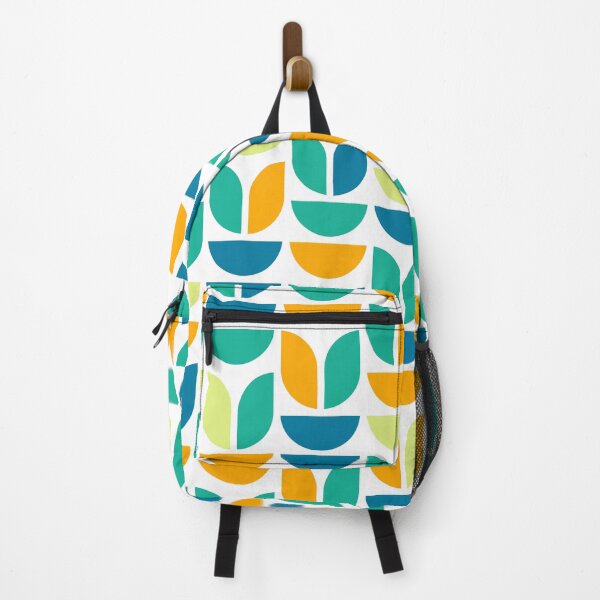 Item preview, Repeated asymmetrical ornament in bright neon color palette with geometric elements designed and sold by acidmit.