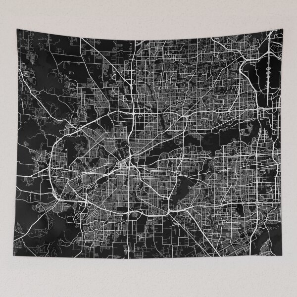 Item preview, Fort Worth City Map of Texas, USA - Full Moon designed and sold by deMAP.