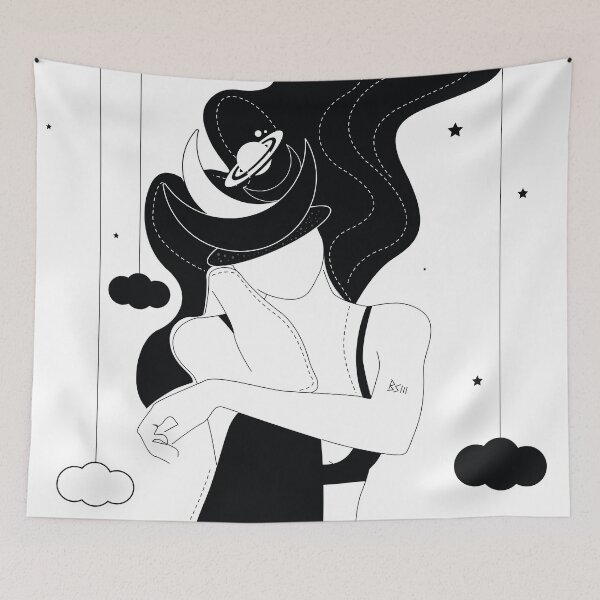 Item preview, Follow me to nowhere line drawing illustration designed and sold by Digipaintings.