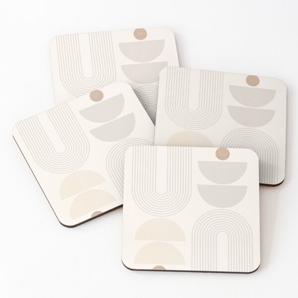 Item preview, Neutral tone Mid century modern rainbow designed and sold by mysticminimals.