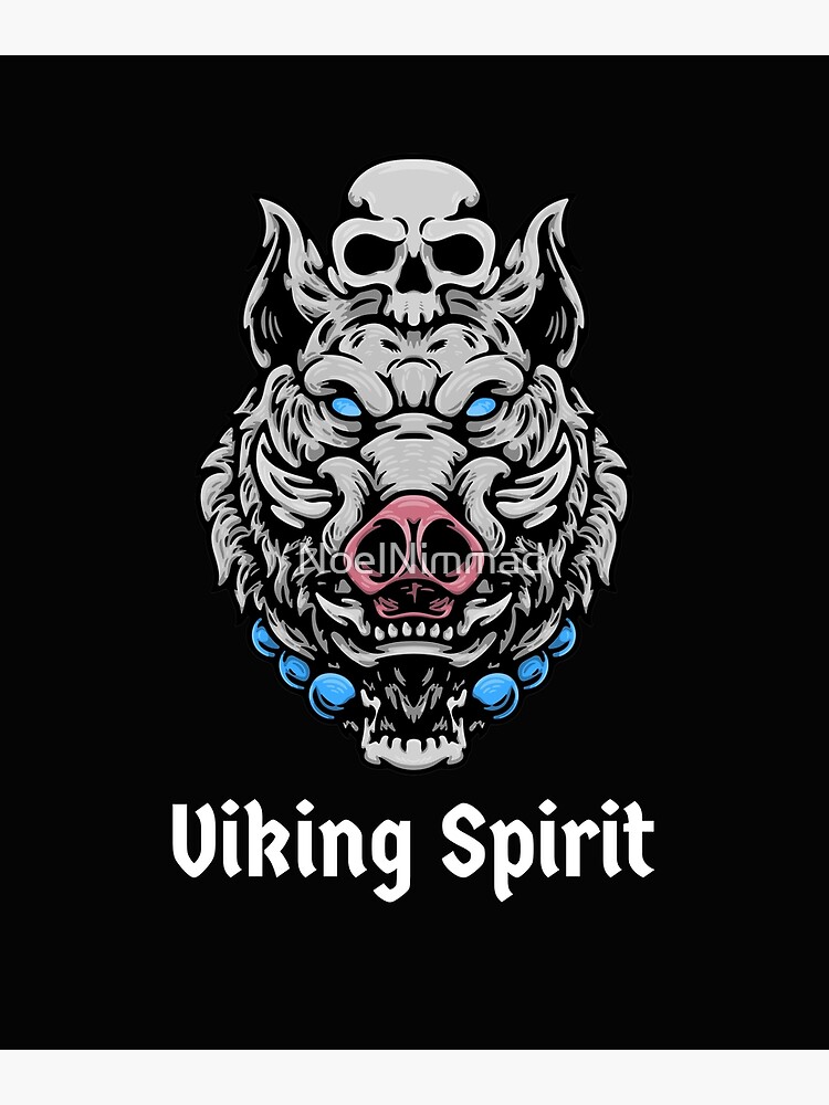"Viking Animal Spirit Boar" Poster for Sale by NoelNimmad Redbubble