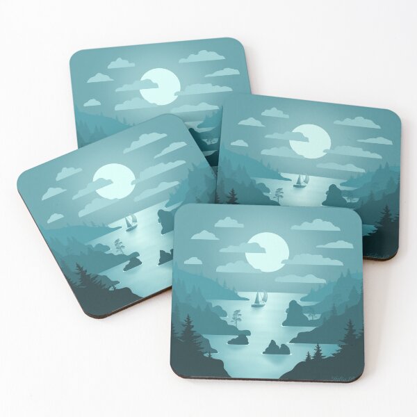 Item preview, Norwegian Fjords - Minimal Art designed and sold by Julia Rudens.