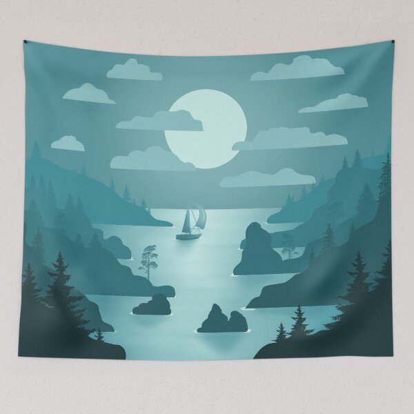 Item preview, Norwegian Fjords - Minimal Art designed and sold by Julia Rudens.