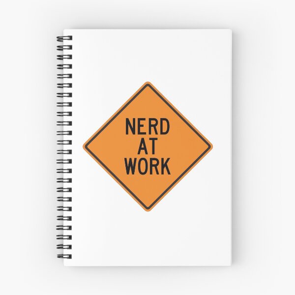 Item preview, Nerd at Work Funny Warning designed and sold by Wurmbone.