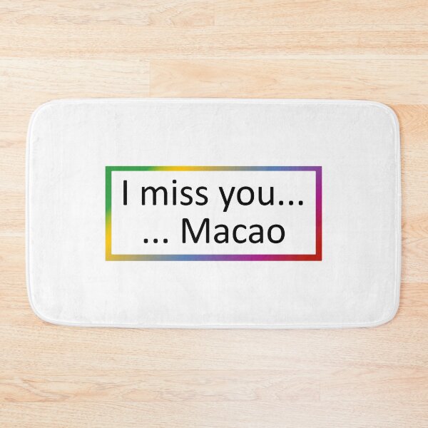 Item preview, I miss you ... Macao designed and sold by SmileMiau.