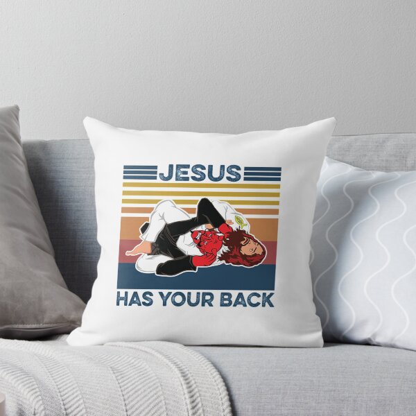 Item preview, Brazilian Jiu Jitsu Tees Christian Tees Jesus Has Your Back Vintage  designed and sold by azime2811.