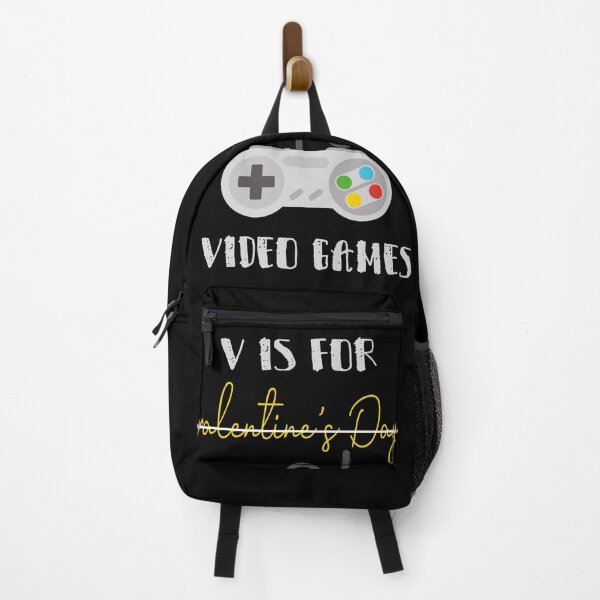Item preview, V Is For Valentine's Day Video Games with a controller design illustration designed and sold by MerchSpot.