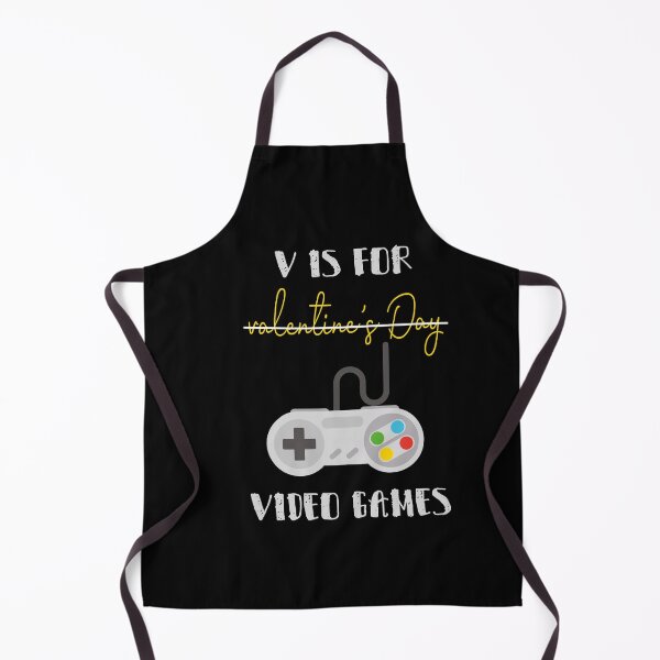 Item preview, V Is For Valentine's Day Video Games with a controller design illustration designed and sold by MerchSpot.
