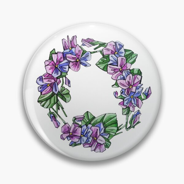 Item preview, Violets watercolor illustration designed and sold by Shevi.