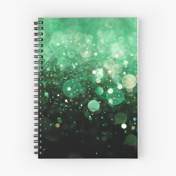 Item preview, Abstract green shiny lights on black background I designed and sold by fowons.
