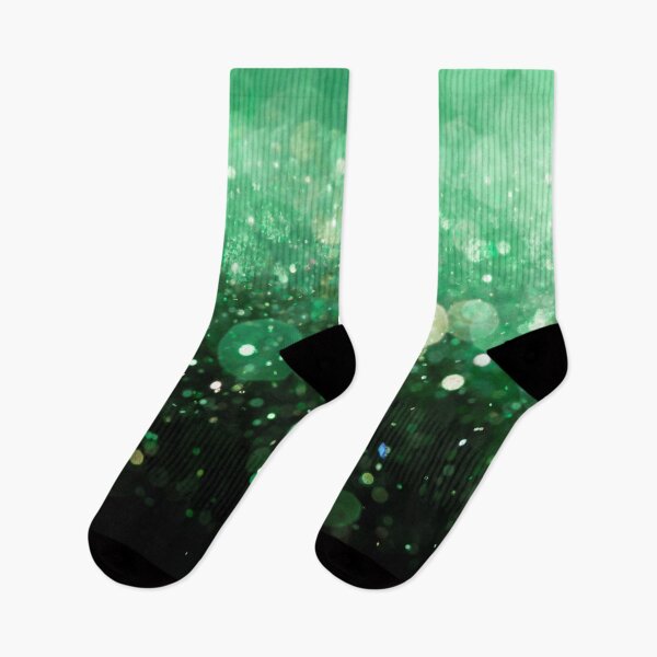 Item preview, Abstract green shiny lights on black background I designed and sold by fowons.