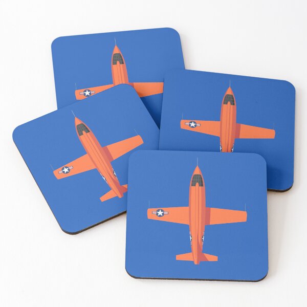 Artikelvorschau, X-1 Mach Buster Rocket Aircraft - Orange Blue entworfen und verkauft von VoodooCircus.