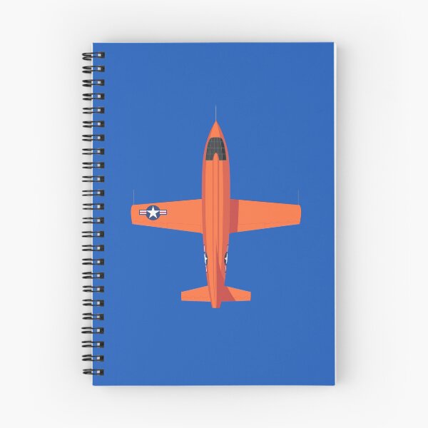 Artikelvorschau, X-1 Mach Buster Rocket Aircraft - Orange Blue entworfen und verkauft von VoodooCircus.