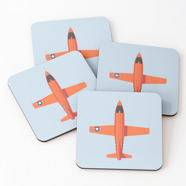 Artikelvorschau, X-1 Mach Buster Rocket Aircraft - Orange Grey entworfen und verkauft von VoodooCircus.