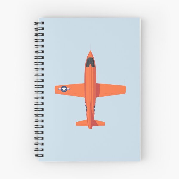 Artikelvorschau, X-1 Mach Buster Rocket Aircraft - Orange Grey entworfen und verkauft von VoodooCircus.