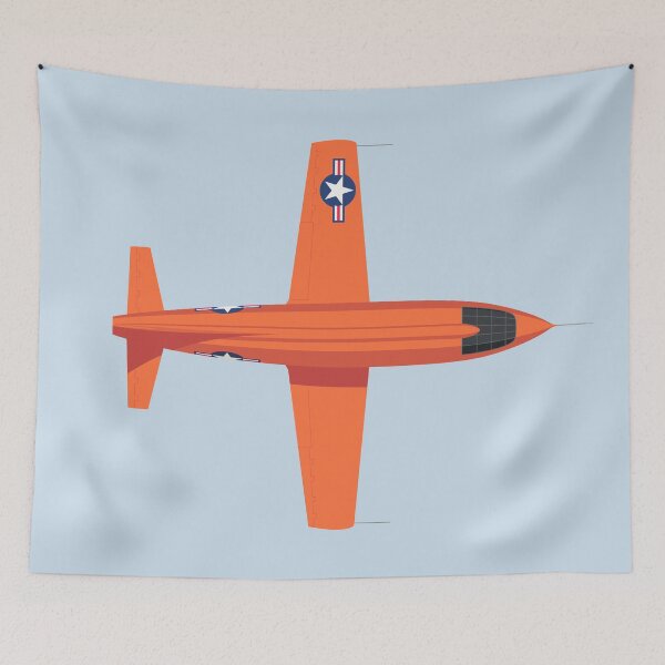 Item preview, X-1 Mach Buster Rocket Aircraft - Orange Grey designed and sold by VoodooCircus.