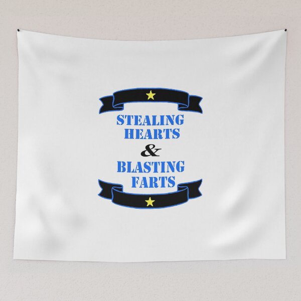 Item preview, stealing hearts and blasting farts designed and sold by Mac Store.