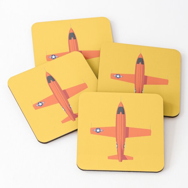 Artikelvorschau, X-1 Mach Buster Rocket Aircraft - Orange Yellow entworfen und verkauft von VoodooCircus.