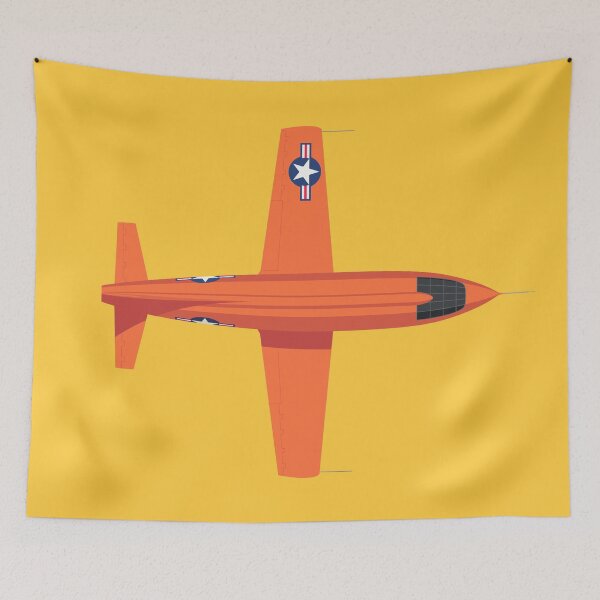 Item preview, X-1 Mach Buster Rocket Aircraft - Orange Yellow designed and sold by VoodooCircus.