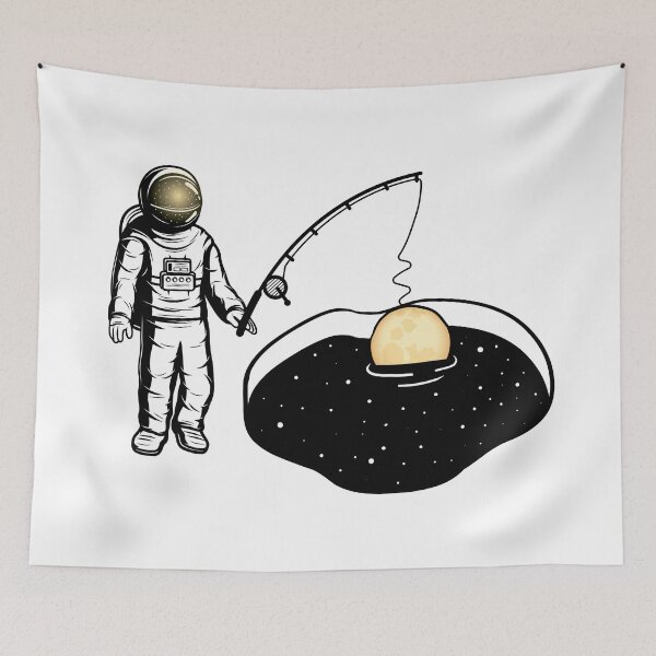 Item preview, Astronaut moon galaxy fisher designed and sold by lfdbc.