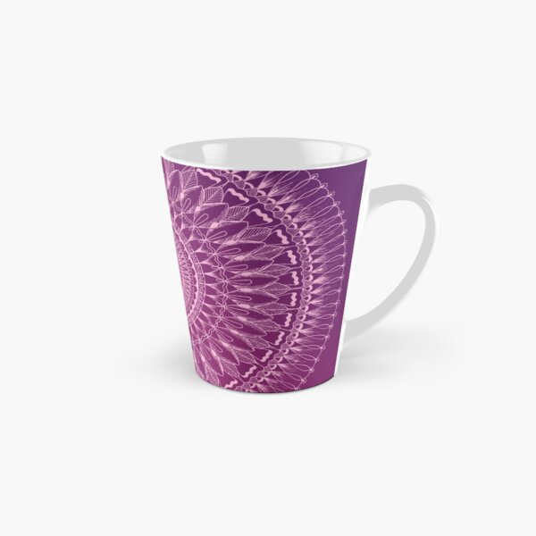 Petalled Mandala | Purple Gradient - By SimmyGhatt Tall Mug