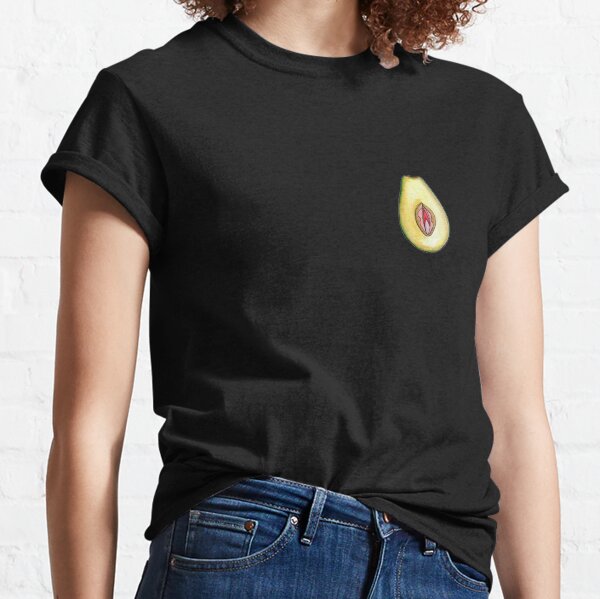 Avocado Vulva Design Classic T-Shirt