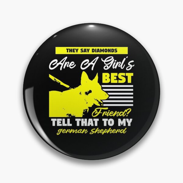 Item preview, Diamond Girl Best Friend German Shepherd Dog designed and sold by teamph.
