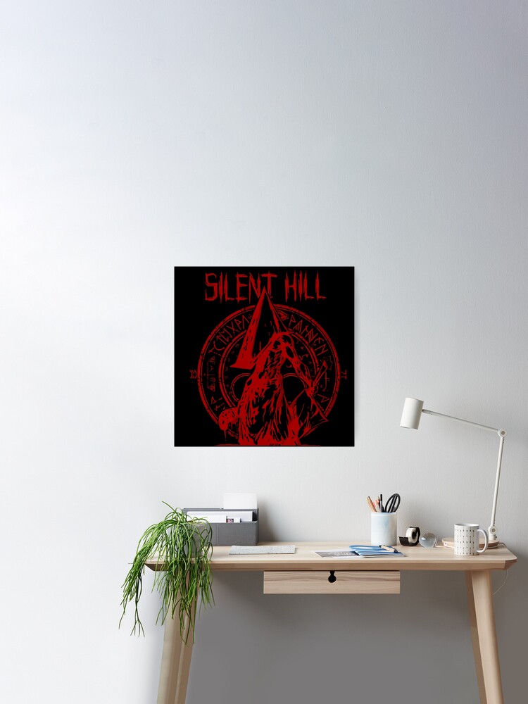 makeuseof Living Room Home Wall Decoration sill Fabric Poster Pyramid  Head Silent Hill Drawing Sword Blood: Posters & Prints