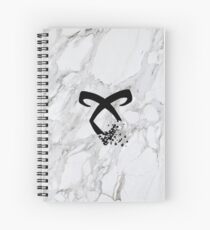marble angelic rune Spiral Notebook